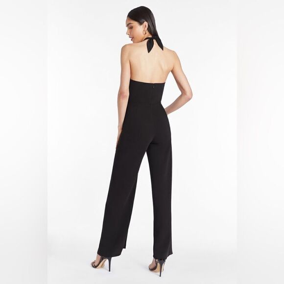 Amanda Uprichard Mezcal Black Jumpsuit Backless Size XL - Picture 5 of 13